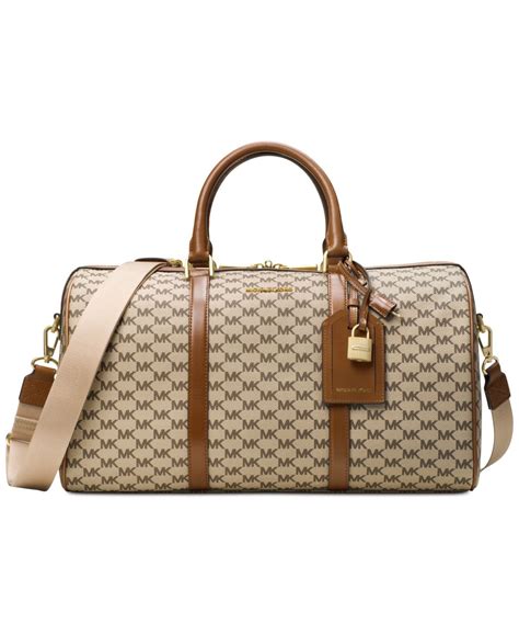 michael kors duffle bag measurement|Michael Kors trolley suitcase.